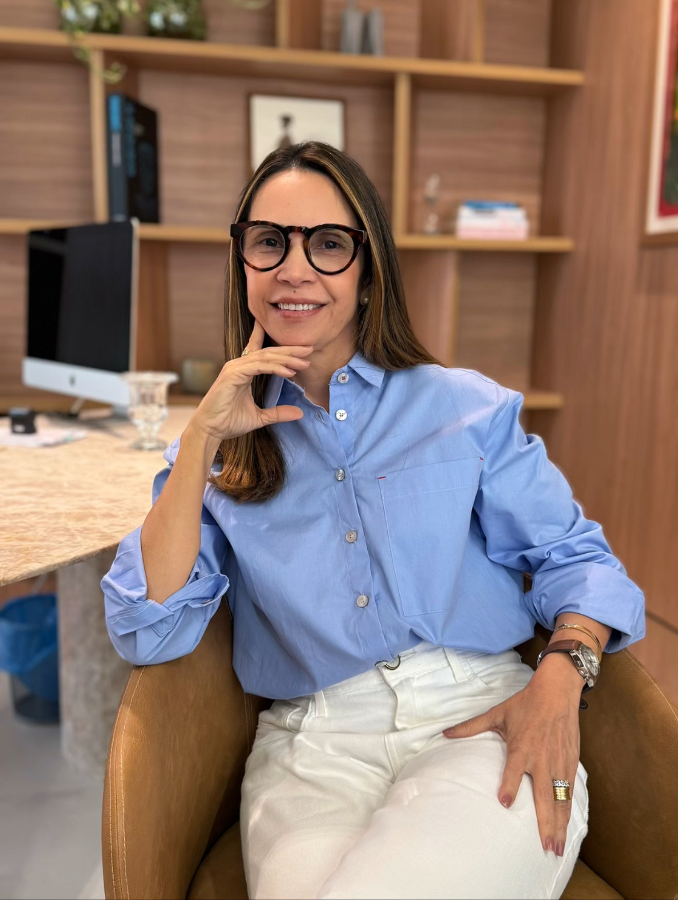 Dra. Ângela Braga em sua clínica em João Pessoa